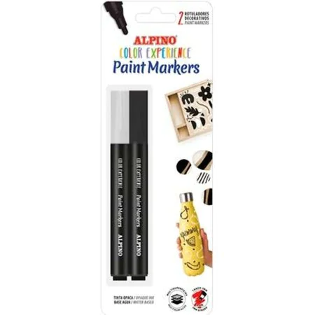 Set of Felt Tip Pens Alpino Color Experience White Black 2 Pieces by Alpino, Fineliners - Ref: S8432050, Price: 6,76 €, Disco...