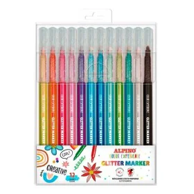 Set of Felt Tip Pens Alpino Color Experience Multicolour Glitter 12 Pieces by Alpino, Fineliners - Ref: S8432053, Price: 8,95...