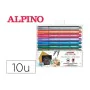 Set di Pennarelli Alpino Multicolore Metallizzato 10 Unità di Alpino, Penne a punta porosa - Rif: S8432054, Prezzo: 8,03 €, S...