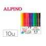 Ensemble de Marqueurs Alpino Multicouleur Textile 10 Unités de Alpino, Stylos feutre - Réf : S8432056, Prix : 7,99 €, Remise : %