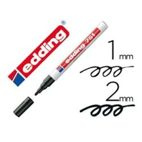 Marqueur permanent Edding Noir (10 Unités) de Edding, Marqueurs indélébiles & Stylos-marqueurs - Réf : S8432350, Prix : 5,43 ...