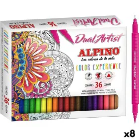 Set of Felt Tip Pens Alpino Dual Artist Multicolour (8 Units) by Alpino, Fineliners - Ref: S8433859, Price: 118,98 €, Discoun...