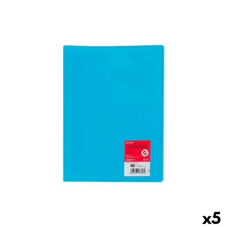 Classeur Grafoplas Poliplás Bleu A4 (5 Unités) de Grafoplas, Dossiers - Réf : S8433861, Prix : 23,46 €, Remise : %