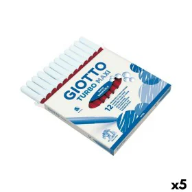 Set of Felt Tip Pens Giotto Turbo Maxi Red (5 Units) by Giotto, Fineliners - Ref: S8433932, Price: 21,70 €, Discount: %