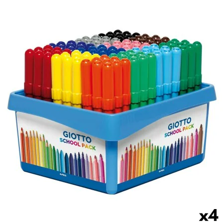 Ensemble de Marqueurs Giotto Turbo Maxi School Multicouleur (4 Unités) de Giotto, Stylos feutre - Réf : S8433976, Prix : 134,...