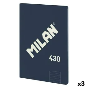 Notebook Milan 430 Blue A4 48 Sheets 21 x 29,7 cm (3 Units) by Milan, Wirebound Notebooks - Ref: S8434003, Price: 7,94 €, Dis...