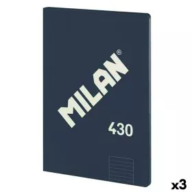 Notebook Milan 430 Blue A4 48 Sheets 21 x 29,7 cm (3 Units) by Milan, Wirebound Notebooks - Ref: S8434003, Price: 7,14 €, Dis...