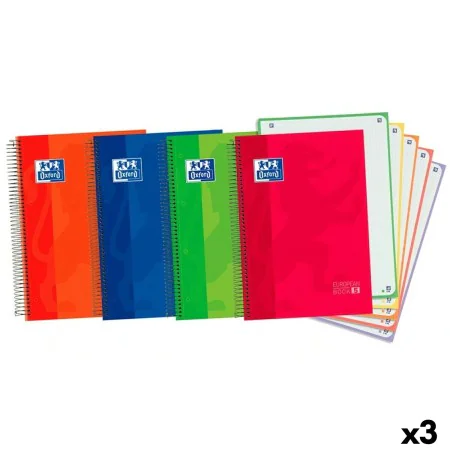 Set of exercise books Oxford Multicolour A4+ 120 Sheets (3 Units) by Oxford, Wirebound Notebooks - Ref: S8434014, Price: 97,6...