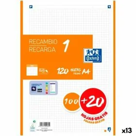 Hojas de cuadrícula Oxford Classic Naranja A4 120 Hojas Recambio (13 Unidades) de Oxford, Papel - Ref: S8434023, Precio: 54,4...