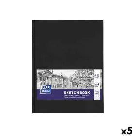 Bloc de dibujo Oxford Negro A4 96 Hojas (5 Unidades) de Oxford, Papel de dibujo - Ref: S8434032, Precio: 41,30 €, Descuento: %