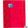 Ring binder Oxford Classic Red A4+ (4 Units) by Oxford, Filing cabinets - Ref: S8434049, Price: 43,69 €, Discount: %