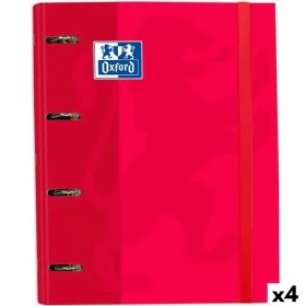 Pasta com argolas Oxford Classic Vermelho A4+ (4 Unidades) de Oxford, Arquivadores - Ref: S8434049, Preço: 43,69 €, Desconto: %