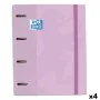 Reliure à anneaux Oxford Touch Mauve A4+ (4 Unités) de Oxford, Classeurs - Réf : S8434088, Prix : 43,69 €, Remise : %