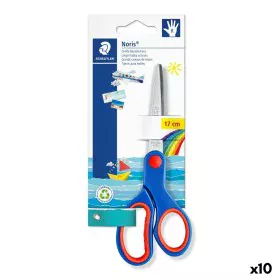 Scissors Staedtler Noris Blue Stainless steel 17 cm (10 Units) by Staedtler, Self-Opening Scissors - Ref: S8434121, Price: 18...