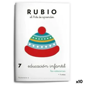 Caderno de Educação Infantil Rubio Nº7 A5 Espanhol (10 Unidades) de Cuadernos Rubio, Livros de exercícios - Ref: S8434235, Pr...