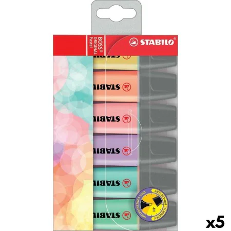 Fluorescent Marker Set Stabilo Boss Multicolour (5 Units) by Stabilo, Highlighters - Ref: S8434279, Price: 31,56 €, Discount: %