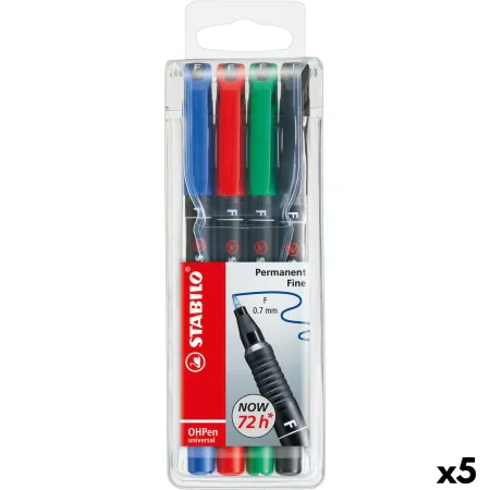 Set of Felt Tip Pens Stabilo Oh Pen Multicolour 0,7 mm (5 Units) by Stabilo, Permanent Markers & Marker Pens - Ref: S8434280,...