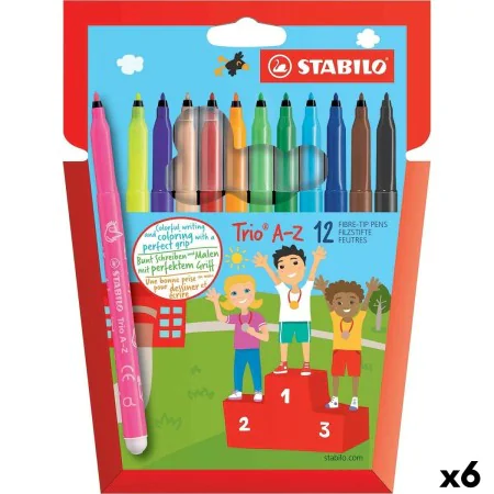 Marker-Set Stabilo Trio AZ Bunt (6 Stück) von Stabilo, Fineliner - Ref: S8434282, Preis: 18,27 €, Rabatt: %