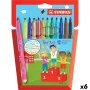 Set of Felt Tip Pens Stabilo Trio AZ Multicolour (6 Units) by Stabilo, Fineliners - Ref: S8434282, Price: 17,50 €, Discount: %