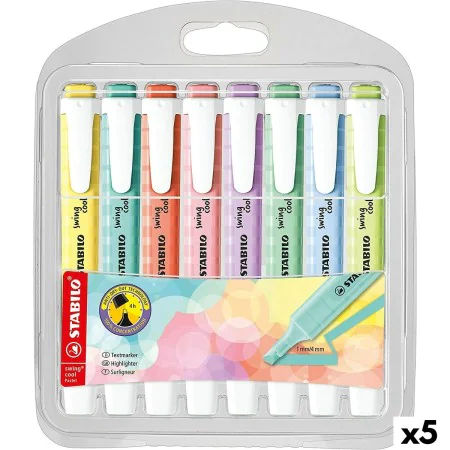 Fluorescent Marker Set Stabilo Swing Cool Pastel Multicolour (5 Units) by Stabilo, Highlighters - Ref: S8434301, Price: 46,29...