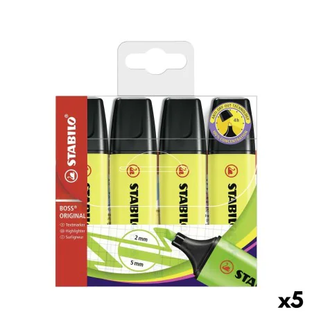 Fluorescent Marker Set Stabilo Boss Yellow (5 Units) by Stabilo, Highlighters - Ref: S8434304, Price: 22,97 €, Discount: %