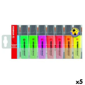 Ensemble de Marqueurs Fluorescents Stabilo Boss Multicouleur (5 Unités) de Stabilo, Surligneurs - Réf : S8434307, Prix : 39,1...