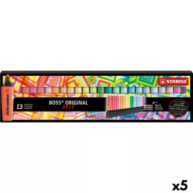 Fluorescent Marker Set Stabilo Boss Arty Multicolour (5 Units) by Stabilo, Highlighters - Ref: S8434310, Price: 109,12 €, Dis...