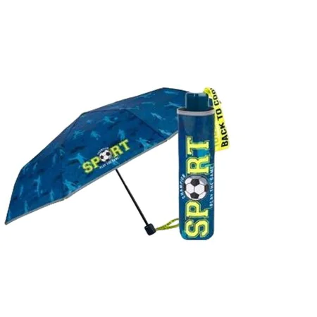 Foldable Umbrella Perletti Sport Blue Ø 91 cm Children's by Perletti, Folding Umbrellas - Ref: S8434354, Price: 8,89 €, Disco...