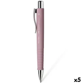 Bolígrafo Faber-Castell Poly Ball XB Rosa (5 Unidades) de Faber-Castell, Bolígrafos de bola retráctiles - Ref: S8434392, Prec...