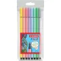 Conjunto de Canetas de Feltro Stabilo Pen 68 Multicolor 8 Peças 12 Unidades de Stabilo, Marcadores de ponta fina - Ref: S8434...