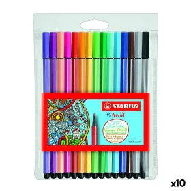 Ensemble de Marqueurs Stabilo Pen 68 Multicouleur (10 Unités) de Stabilo, Stylos feutre - Réf : S8434529, Prix : 108,26 €, Re...