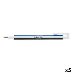 Retractable rubber Tombow Mono Zero Blue White Black (5 Units) by Tombow, Correction and erasers - Ref: S8434598, Price: 18,6...