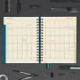 Diary Finocam Tempus Blue Quarto 15,5 x 21,7 cm 2024-2025 by Finocam, Appointment Books & Planners - Ref: S8435026, Price: 17...