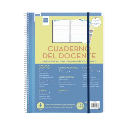 Diary Finocam Blue 23 x 31 cm Teaching by Finocam, Appointment Books & Planners - Ref: S8435065, Price: 17,47 €, Discount: %