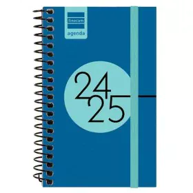 Diary Finocam Cobalt blue 7,9 x 12,7 cm 2024-2025 by Finocam, Appointment Books & Planners - Ref: S8435068, Price: 6,91 €, Di...