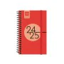 Diary Finocam SVH Red 7,9 x 12,7 cm 2024-2025 by Finocam, Appointment Books & Planners - Ref: S8435069, Price: 6,22 €, Discou...