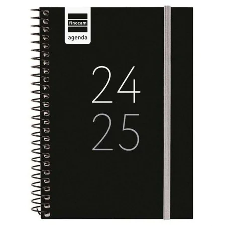 Agenda Finocam Negro 1/8 12 x 16,4 cm 2024-2025 de Finocam, Agendas y calendarios - Ref: S8435085, Precio: 6,64 €, Descuento: %