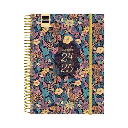 Agenda Finocam Tiger Multicolore Quarto 15,5 x 21,2 cm 2024-2025 di Finocam, Diari per appuntamenti e agende - Rif: S8435088,...