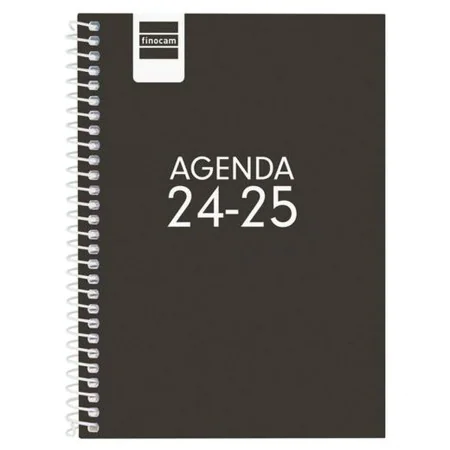 Diary Finocam COOL Black 1/8 12 x 16,4 cm 2024-2025 by Finocam, Appointment Books & Planners - Ref: S8435112, Price: 6,82 €, ...