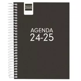 Diary Finocam COOL Black 1/8 12 x 16,4 cm 2024-2025 by Finocam, Appointment Books & Planners - Ref: S8435116, Price: 7,83 €, ...