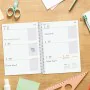 Agenda Finocam COOL Multicouleur quarto 15,5 x 21,2 cm 2024-2025 Floral de Finocam, Agendas civils & carnets de RDV - Réf : S...