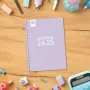 Diary Finocam Cool Lilac Quarto 15,5 x 21,2 cm 2024-2025 by Finocam, Appointment Books & Planners - Ref: S8435123, Price: 6,4...