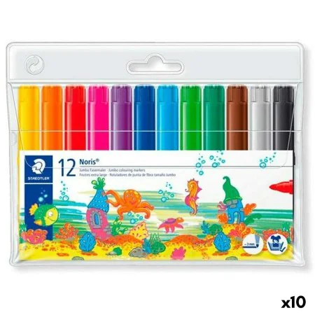 Set di Pennarelli Staedtler Noris Club Multicolore (10 Unità) di Staedtler, Penne a punta porosa - Rif: S8435190, Prezzo: 55,...