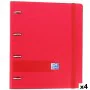 Pasta com argolas Oxford EuropeanBinder Vermelho A4+ (4 Unidades) de Oxford, Arquivadores - Ref: S8435305, Preço: 52,25 €, De...