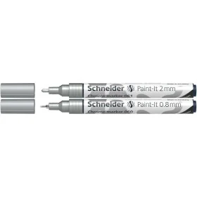 Conjunto de Marcadores Schneider PAINT-IT 2 CHROME metálico (2 Unidades) de Schneider, Materiais de desenho - Ref: S8435317, ...