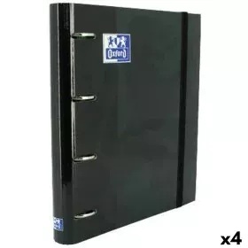 Reliure à anneaux Oxford EuropeanBinder Noir A4+ (4 Unités) de Oxford, Classeurs - Réf : S8435440, Prix : 43,69 €, Remise : %