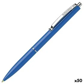 Pen Schneider K15 Blue With clip Rechargeable (50 Units) by Schneider, Retractable Ballpoint Pens - Ref: S8435542, Price: 31,...