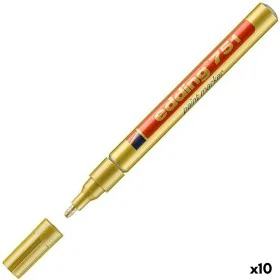 Marqueur permanent Edding 751 Doré 1-2 mm (10 Unités) de Edding, Marqueurs indélébiles & Stylos-marqueurs - Réf : S8435691, P...