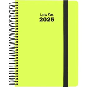 Diary Grafoplas NEON Yellow A5 14,8 x 21 cm 2025 by Grafoplas, Appointment Books & Planners - Ref: S8436722, Price: 12,17 €, ...