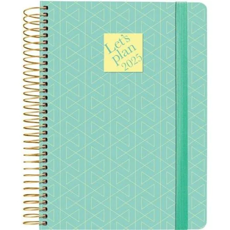 Agenda Grafoplas GEOMETRIC Turquoise A5 14,8 x 21 cm 2025 de Grafoplas, Agendas civils & carnets de RDV - Réf : S8436726, Pri...